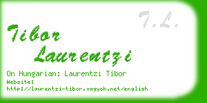 tibor laurentzi business card